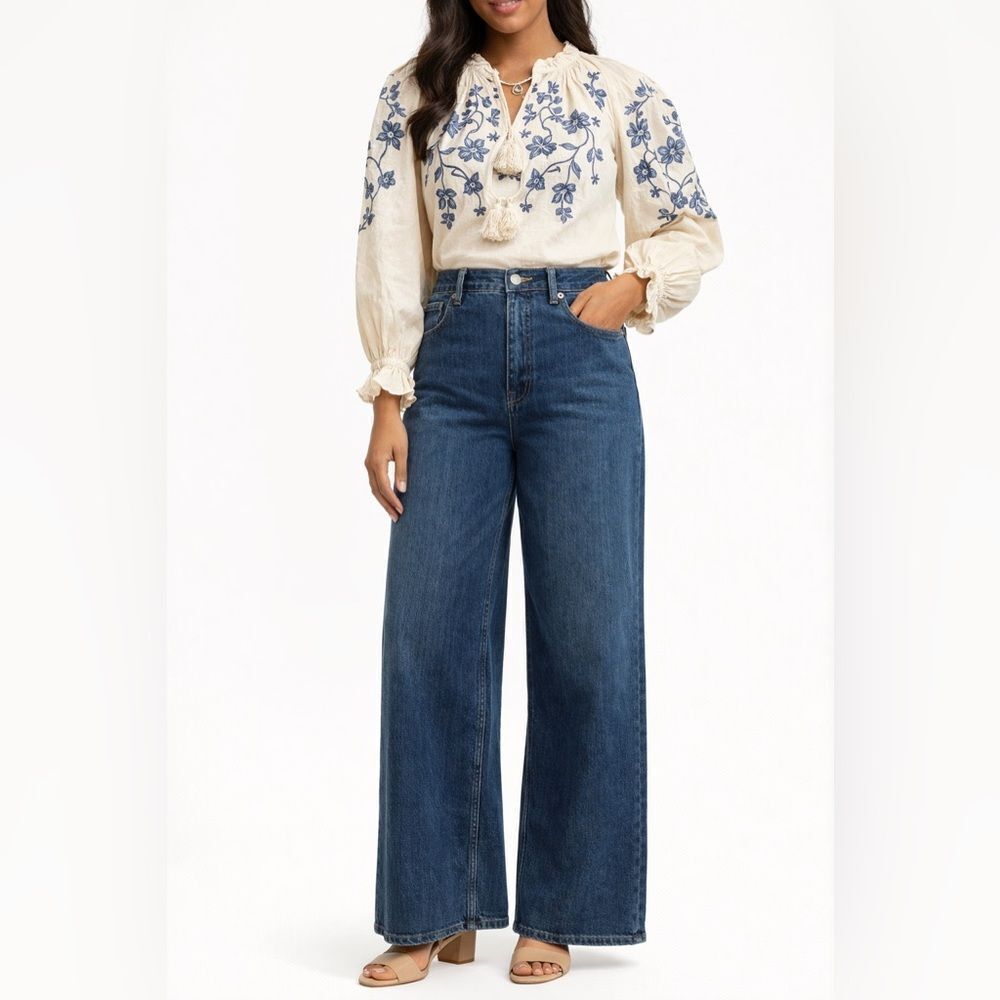 Everlane Way High Sailor Flare Jeans NWOT